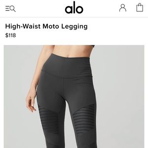alo yoga high waisted moto leggings
